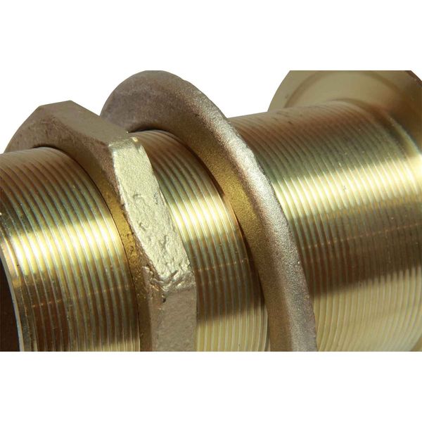 Maestrini DZR Skin Fitting (Inclined, 3" BSP, 148mm Long) - PROTEUS MARINE STORE