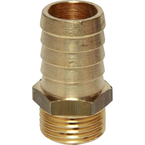 Maestrini Brass Straight Hose Tail (1/2" BSP Male to 20mm Hose) - PROTEUS MARINE STORE