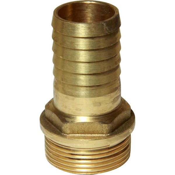 Maestrini Brass Straight Hose Tail (1-1/4" BSP Male to 32mm Hose) - PROTEUS MARINE STORE