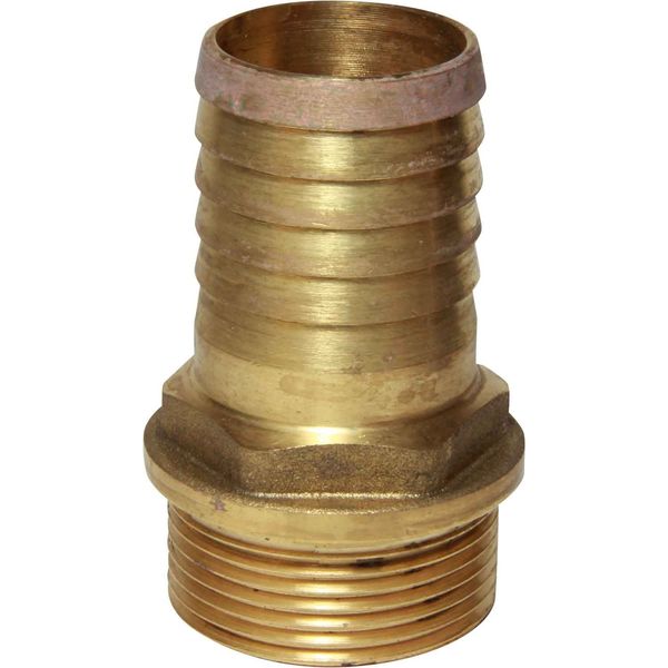 Maestrini Brass Straight Hose Tail (1-1/4" BSP Male to 35mm Hose) - PROTEUS MARINE STORE