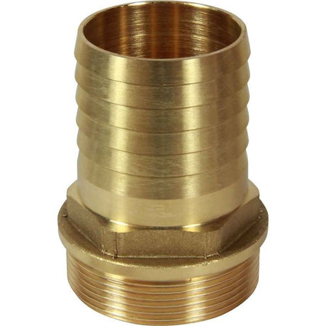 Maestrini Brass Straight Hose Tail (2" BSP Male to 51mm Hose) - PROTEUS MARINE STORE