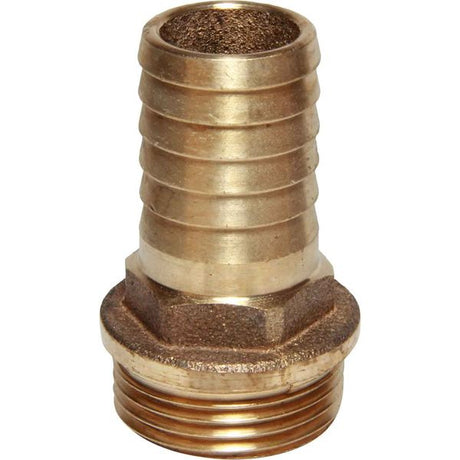Maestrini Bronze Straight Hose Tail (1" BSP Male to 25mm Hose) - PROTEUS MARINE STORE