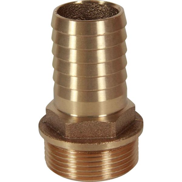 Maestrini Bronze Straight Hose Tail (1-1/4" BSP Male to 32mm Hose) - PROTEUS MARINE STORE