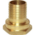 Maestrini Brass Straight Hose Tail (1-1/2" BSP Female to 38mm Hose) - PROTEUS MARINE STORE