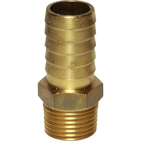 Maestrini DZR Straight Hose Tail (1/2" BSPT Male to 19mm Hose) - PROTEUS MARINE STORE