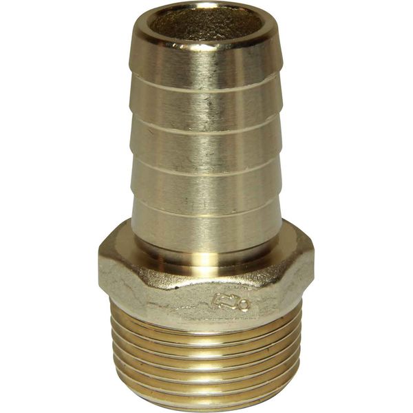 Maestrini DZR Straight Hose Tail (1" BSPT Male to 25mm Hose) - PROTEUS MARINE STORE