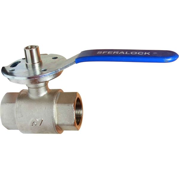 Maestrini Brass Ball Valve with Safety Lock (1" BSP Female) - PROTEUS MARINE STORE