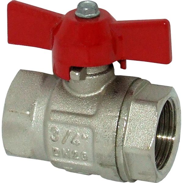 Maestrini Brass Tee Handle Ball Valve (3/4" BSP Female) - PROTEUS MARINE STORE