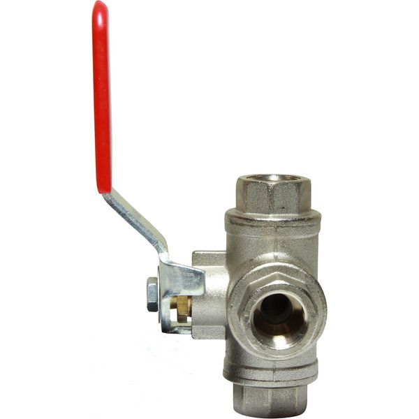 Maestrini Brass Reduced Passage L Port Valve (3/8" BSP) - PROTEUS MARINE STORE