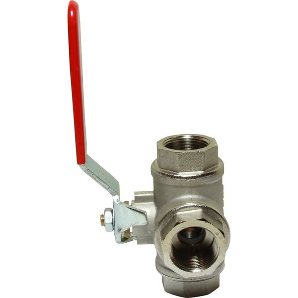 Maestrini Brass Reduced Passage L Port Valve (3/4" BSP) - PROTEUS MARINE STORE