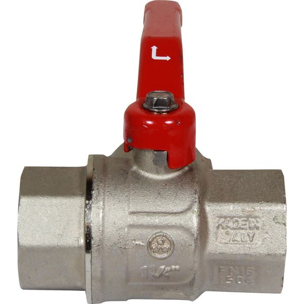 Maestrini Brass Full Bore L Port Valve (1-1/4" BSP) - PROTEUS MARINE STORE