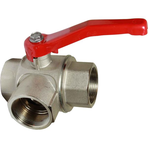 Maestrini Brass Full Bore L Port Valve (1-1/2" BSP) - PROTEUS MARINE STORE