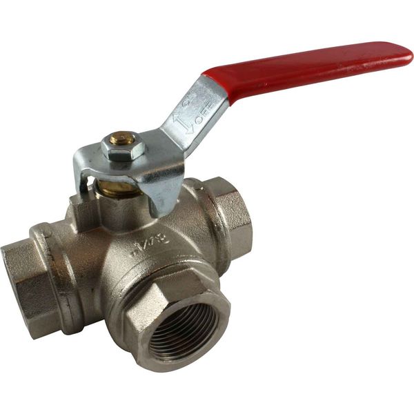 Maestrini Brass Reduced Passage T Port Valve (3/4" BSP) - PROTEUS MARINE STORE