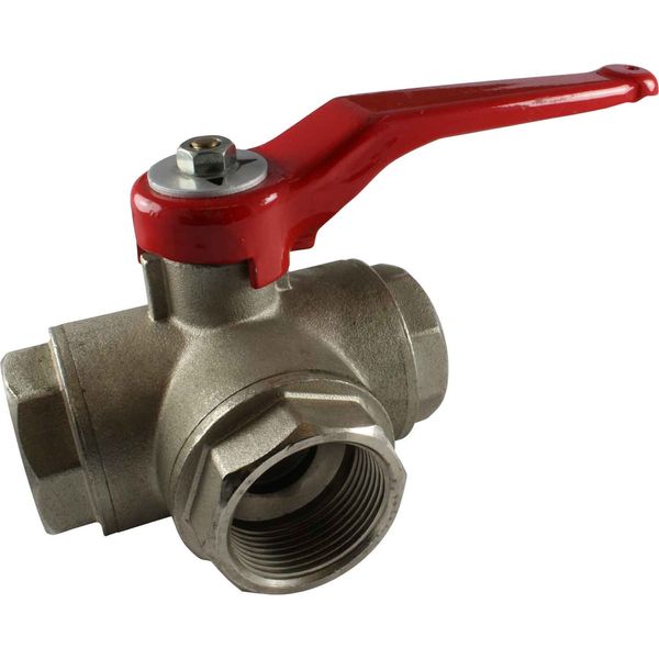 Maestrini Brass Reduced Passage T Port Valve (1-1/4" BSP) - PROTEUS MARINE STORE
