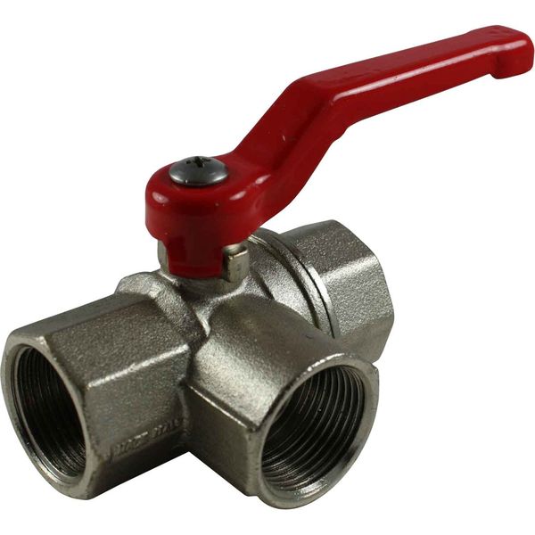 Maestrini Brass Full Bore T Port Valve (3/4" BSP) - PROTEUS MARINE STORE