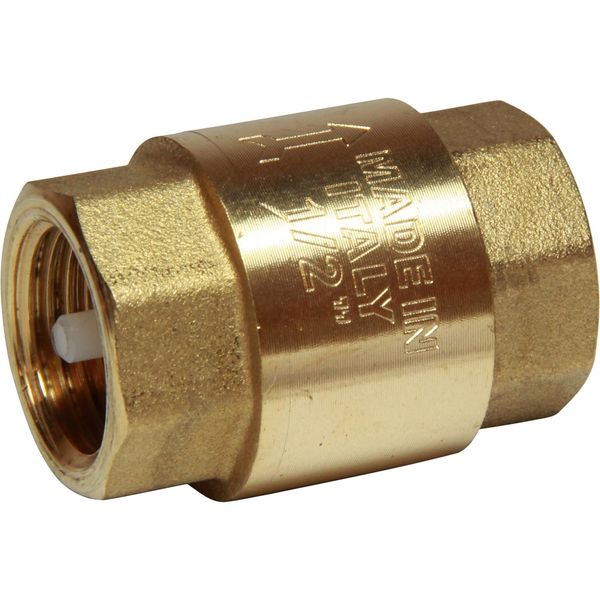 Maestrini Brass Inline Spring Check Valve (1/2" BSP Female) - PROTEUS MARINE STORE