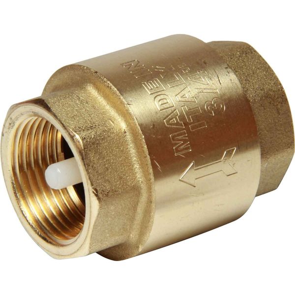 Maestrini Brass Inline Spring Check Valve (3/4" BSP Female) - PROTEUS MARINE STORE