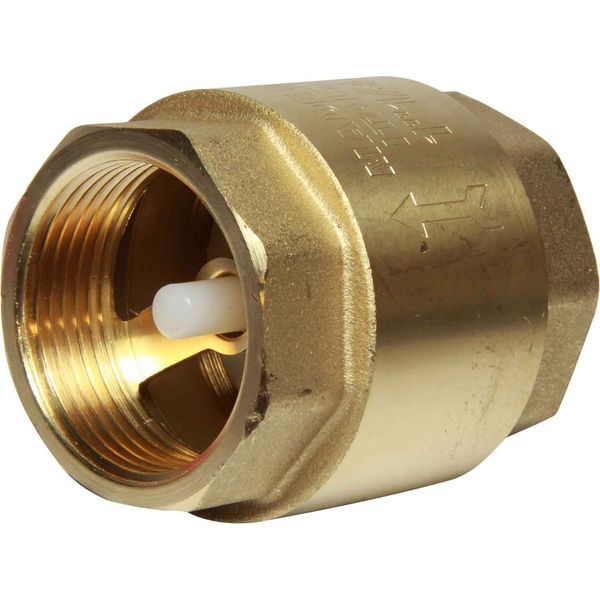Maestrini Brass Inline Spring Check Valve (1-1/4" BSP Female) - PROTEUS MARINE STORE
