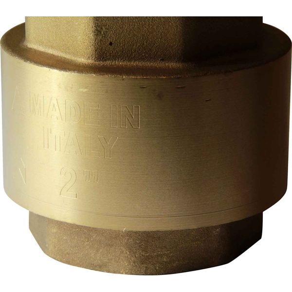 Maestrini Brass Inline Spring Check Valve (2" BSP Female) - PROTEUS MARINE STORE