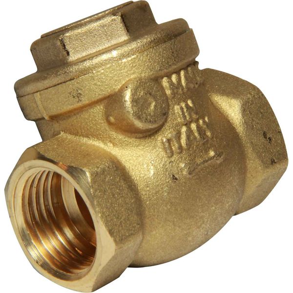 Maestrini Brass Inline Swing Check Valve (1/2" BSP Female) - PROTEUS MARINE STORE