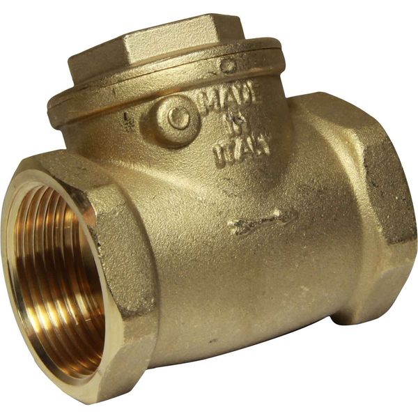 Maestrini Brass Inline Swing Check Valve (1-1/4" BSP Female) - PROTEUS MARINE STORE