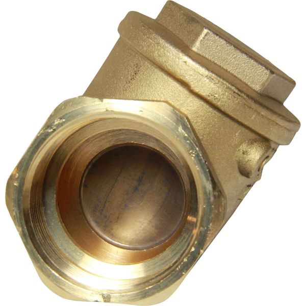 Maestrini Brass Inline Swing Check Valve (1-1/4" BSP Female) - PROTEUS MARINE STORE