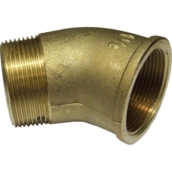 Maestrini Brass Compact 45 Degree Elbow (1-1/2" BSP Male/Female) - PROTEUS MARINE STORE