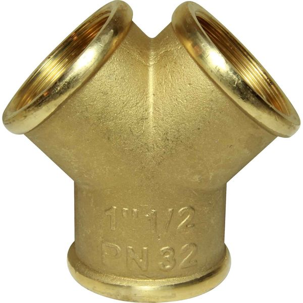 Maestrini Brass Equal Y Fitting (1-1/2" BSP Female) - PROTEUS MARINE STORE