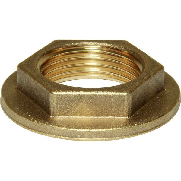 Maestrini Brass Flanged Lock Nut (1" BSP Female) - PROTEUS MARINE STORE