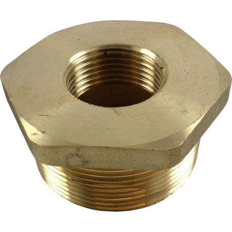 Maestrini Brass Reducing Bush (2" BSP Male to 1" BSP Female) - PROTEUS MARINE STORE