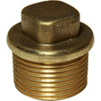 Maestrini Brass Tapered Plug (3/4" BSP Male) - PROTEUS MARINE STORE