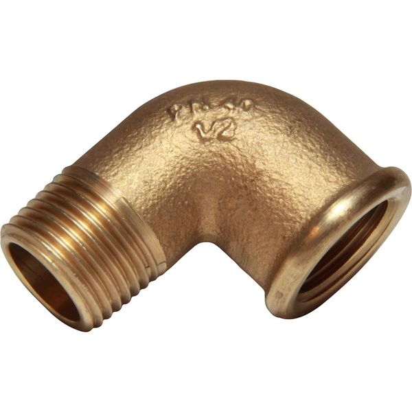 Maestrini Bronze Compact 90 Degree Elbow (1/2" BSP Male/Female) - PROTEUS MARINE STORE