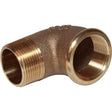 Maestrini Bronze Compact 90 Degree Elbow (1-1/4" BSP Male/Female) - PROTEUS MARINE STORE