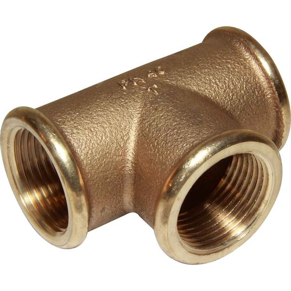 Maestrini Bronze Equal Tee Fitting (1" BSP Female) - PROTEUS MARINE STORE