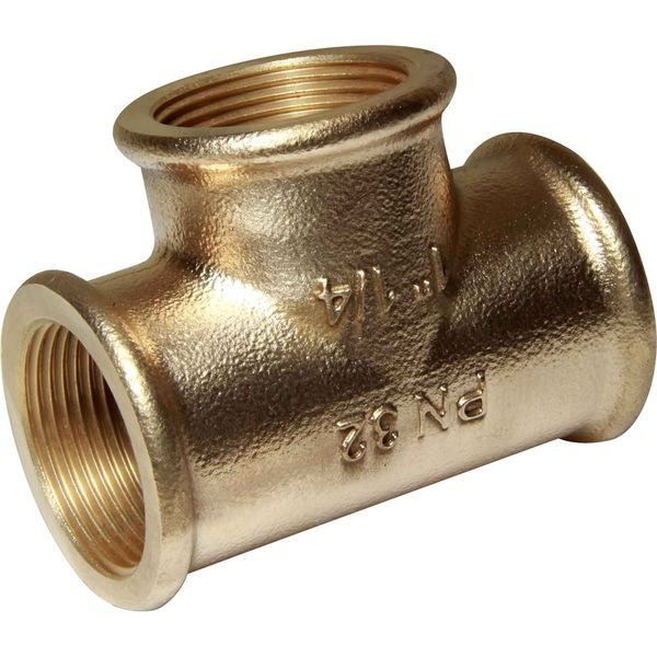 Maestrini Bronze Equal Tee Fitting (1-1/4" BSP Female) - PROTEUS MARINE STORE