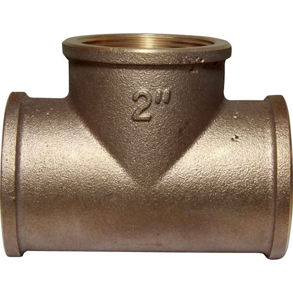 Maestrini Bronze Equal Tee Fitting (2" BSP Female) - PROTEUS MARINE STORE