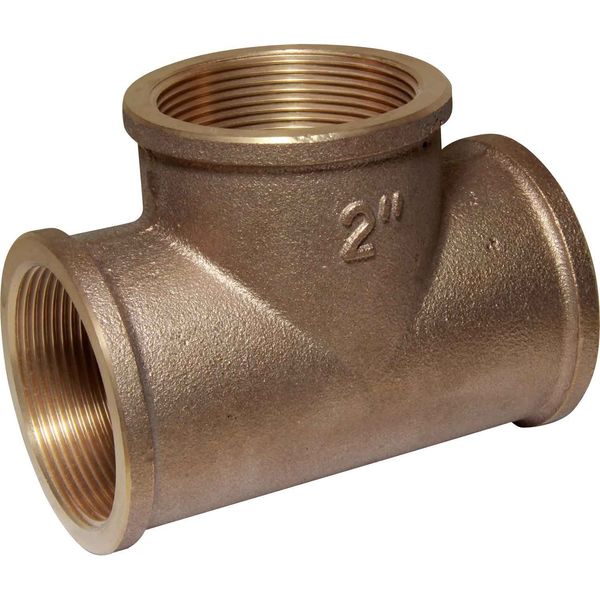 Maestrini Bronze Equal Tee Fitting (2" BSP Female) - PROTEUS MARINE STORE
