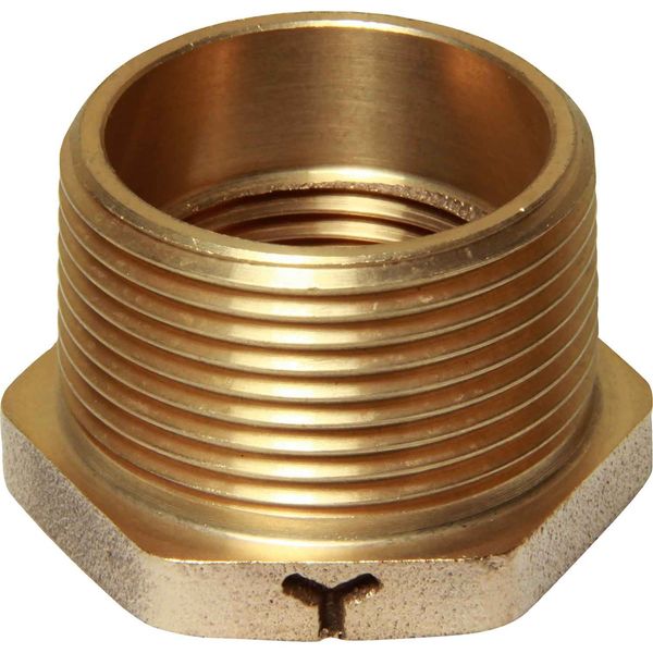 Maestrini Bronze Reducing Bush (1-1/4" BSP Male to 1" BSP Female) - PROTEUS MARINE STORE