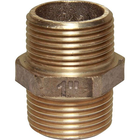 Maestrini Bronze Equal Nipple (1" BSP Male) - PROTEUS MARINE STORE