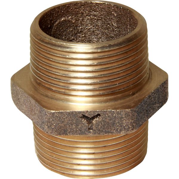 Maestrini Bronze Equal Nipple (1-1/4" BSP Male) - PROTEUS MARINE STORE