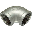 AG Stainless Steel 316 90 Degree Elbow (1-1/4" BSP Female) - PROTEUS MARINE STORE