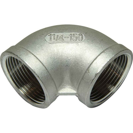 AG Stainless Steel 316 90 Degree Elbow (1-1/4" BSP Female) - PROTEUS MARINE STORE