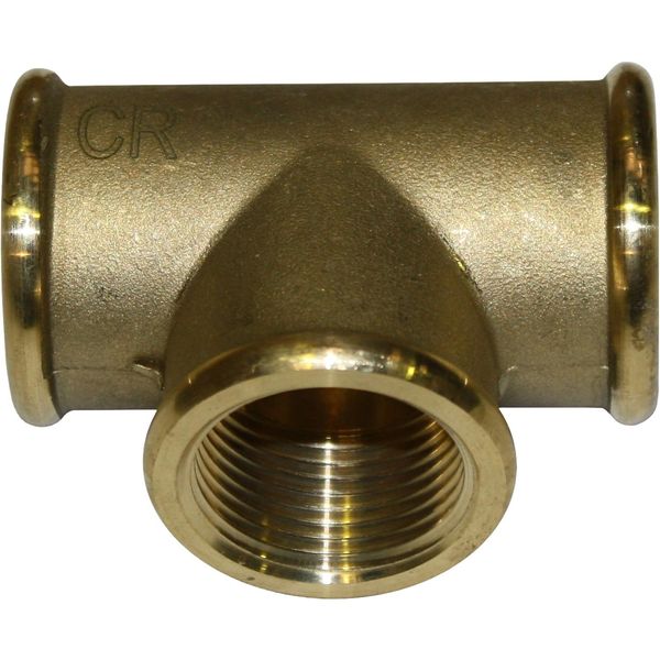Maestrini DZR Equal Tee Fitting (3/4" BSP Female) - PROTEUS MARINE STORE