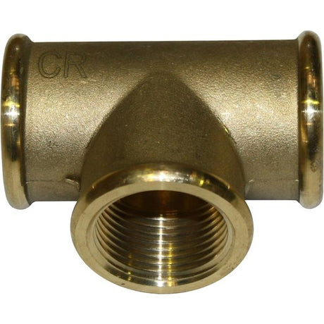 Maestrini DZR Equal Tee Fitting (3/4" BSP Female) - PROTEUS MARINE STORE