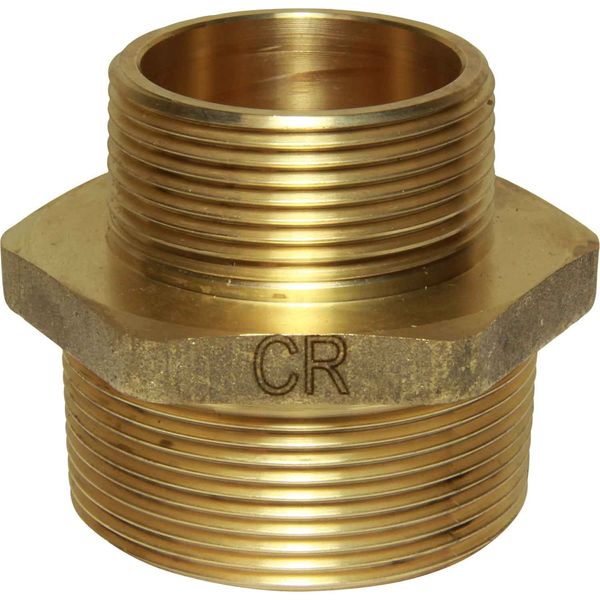 Maestrini DZR Reducing Nipple (2" BSPT Male to 1-1/2" BSPT Male) - PROTEUS MARINE STORE