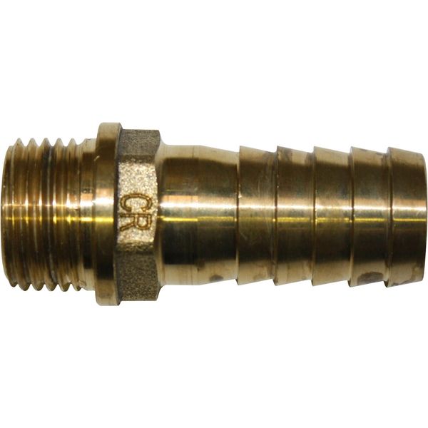 Maestrini DZR Straight Hose Tail (1/2" BSP Male to 19mm Hose) - PROTEUS MARINE STORE