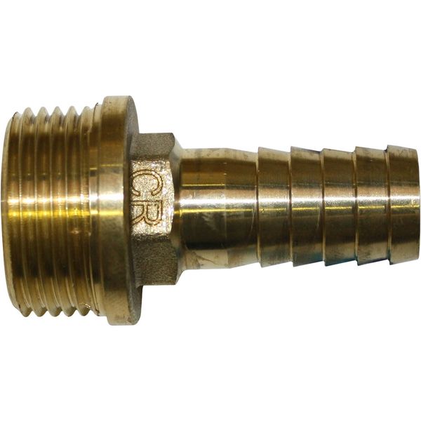 Maestrini DZR Straight Hose Tail (1" BSP Male to 19mm Hose) - PROTEUS MARINE STORE