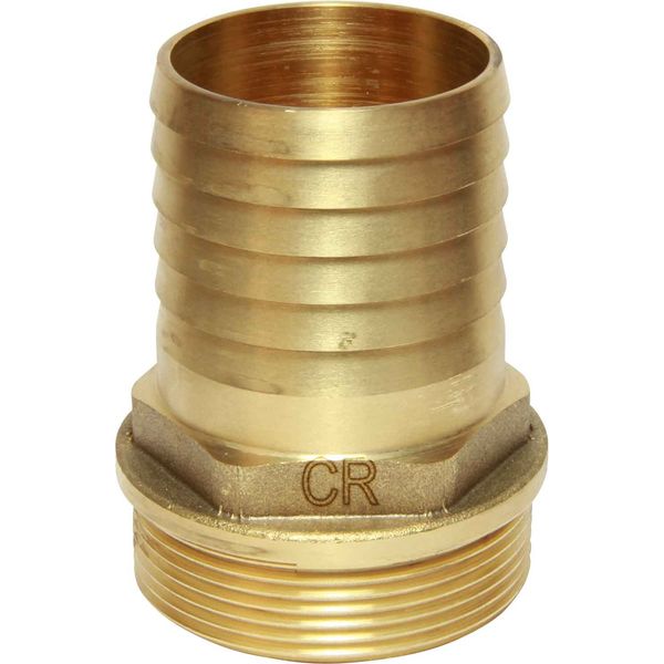 Maestrini DZR Straight Hose Tail (2" BSP Male to 51mm Hose) - PROTEUS MARINE STORE