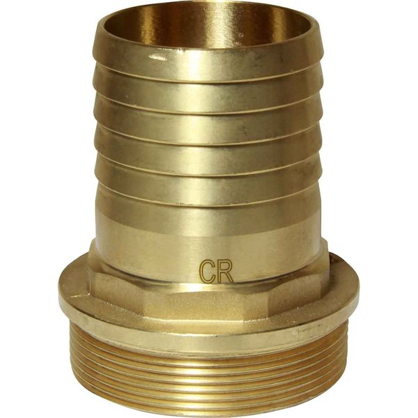 Maestrini DZR Straight Hose Tail (2-1/2" BSP Male to 60mm Hose) - PROTEUS MARINE STORE