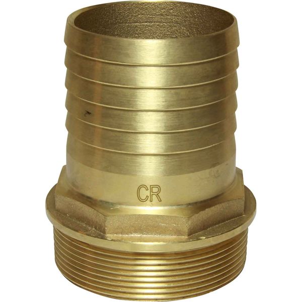 Maestrini DZR Straight Hose Tail (2-1/2" BSP Male to 64mm Hose) - PROTEUS MARINE STORE